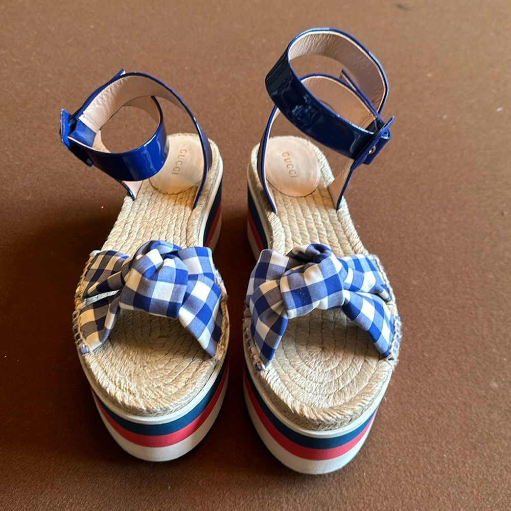 Gucci Sefir espadrille platform worn once